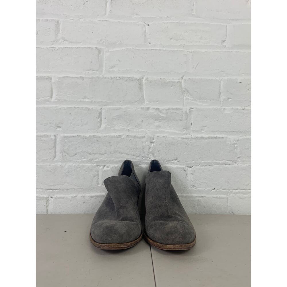 Vince Camuto Women's Suede Leather Deadra Ankle Booties Gray Size US 8